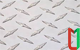 Рифлёный алюминиевый лист даймонд 0,5х300х1000 мм АМг2НР анодированный